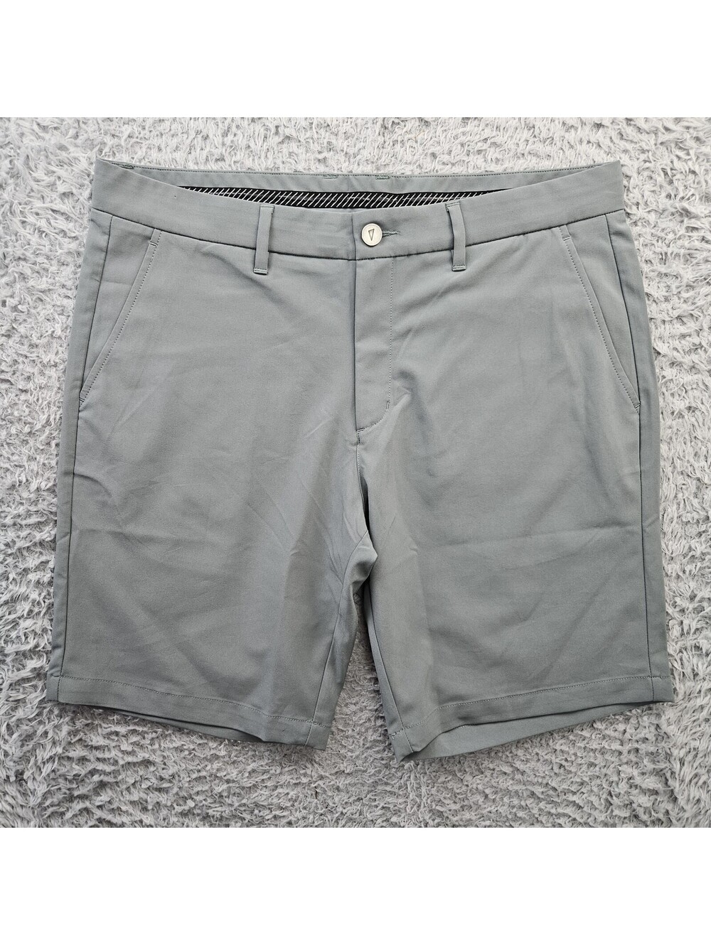 PRIMO Golf Chino Shorts Men 36x9 Gray Performance
